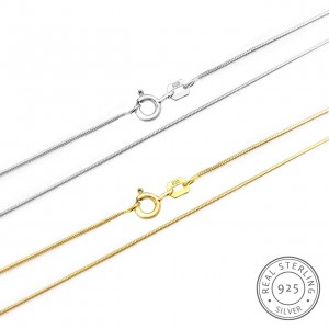 Necklace thin 1mm snake chain silver 925 Necklaces