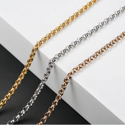 Ανοξείδωτο Ατσάλι αλυσίδα rolo 2mm (τιμή ανά μέτρο)