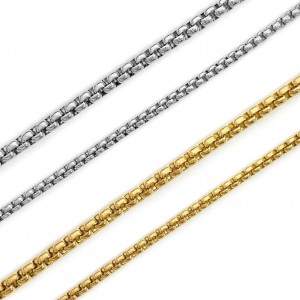Ατσάλινη αλυσίδα box 2mm / 3mm (τιμή ανά μέτρο) Ατσάλινες Αλυσίδες μέτρου