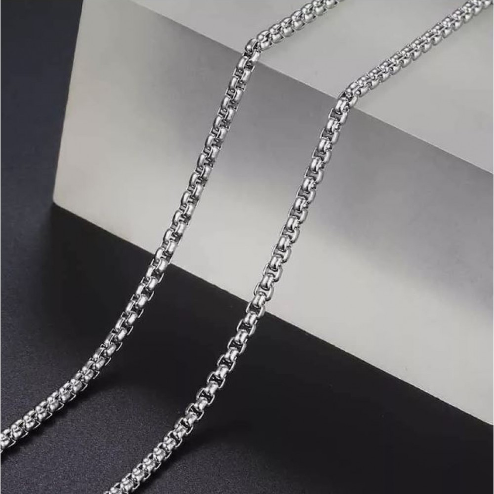 Ατσάλινη αλυσίδα box 2mm / 3mm (τιμή ανά μέτρο) Ατσάλινες Αλυσίδες μέτρου