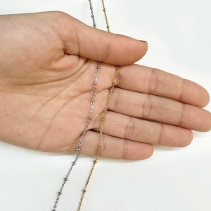 Ατσάλινη αλυσίδα 1.5mm με μπιλάκια 2mm (τιμή ανά μέτρο) Ατσάλινες Αλυσίδες μέτρου