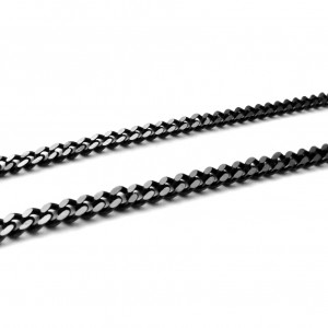Ατσάλινη αλυσίδα cuban μαύρη 3mm / 4mm (τιμή ανά μέτρο) Ατσάλινες Αλυσίδες μέτρου