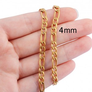 Ατσάλινη αλυσίδα figaro 3mm / 4mm (τιμή ανά μέτρο) Ατσάλινες Αλυσίδες μέτρου