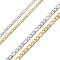 Stainless steel figaro chain 3mm / 4mm (price per meter)