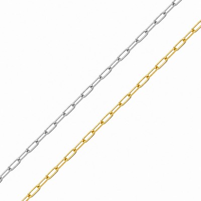 Ανοξείδωτο Ατσάλι αλυσίδα PaperClip 2.2mm (τιμή ανά μέτρο)