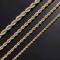 Stainless steel twisted rope chain double color 2.2mm/ 3mm/ 4mm/ 5mm (price per meter)