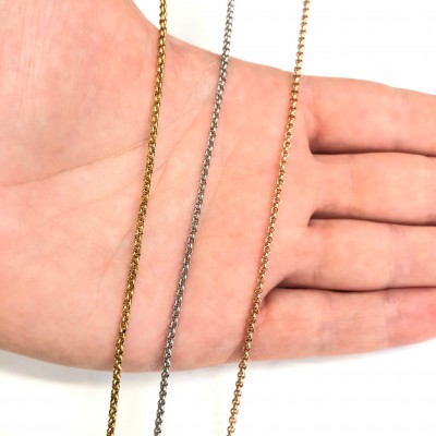 Ανοξείδωτο Ατσάλι αλυσίδα rolo 2mm (τιμή ανά μέτρο)