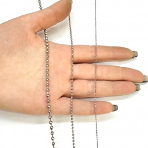 Ατσάλινη αλυσίδα μπιλάκι 1.2mm / 2mm / 3mm (τιμή ανά μέτρο) Ατσάλινες Αλυσίδες μέτρου