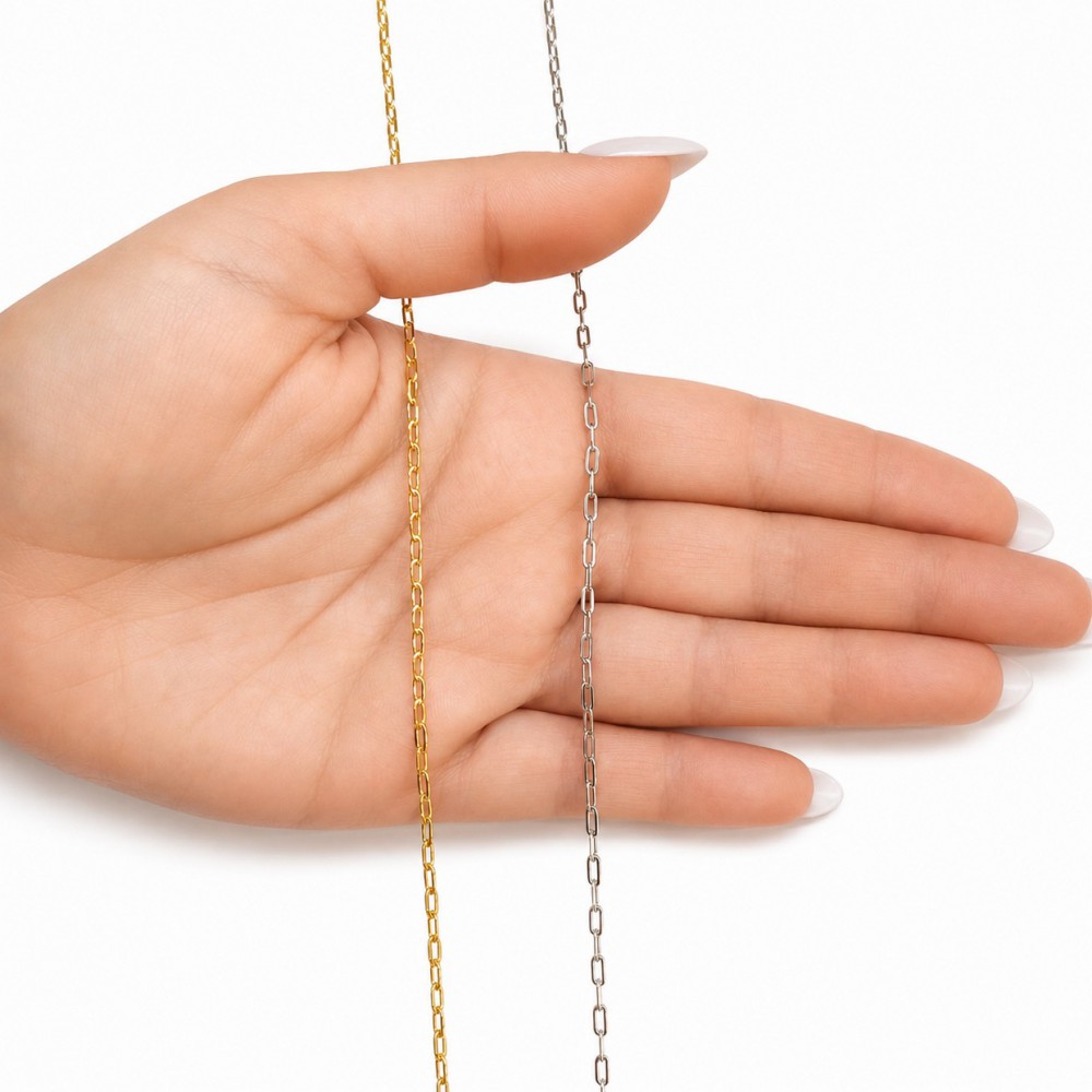 Ανοξείδωτο Ατσάλι αλυσίδα PaperClip 2.2mm (τιμή ανά μέτρο) Ατσάλινες Αλυσίδες μέτρου