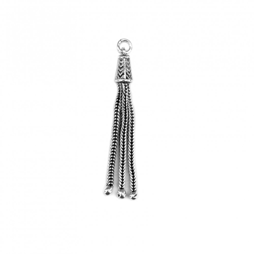 Tassel 4cm, silver 925 Tassels