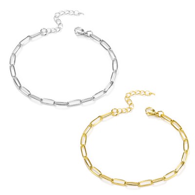 Ανοξείδωτο Ατσάλι αλυσίδα ποδιού paper clip 3mm