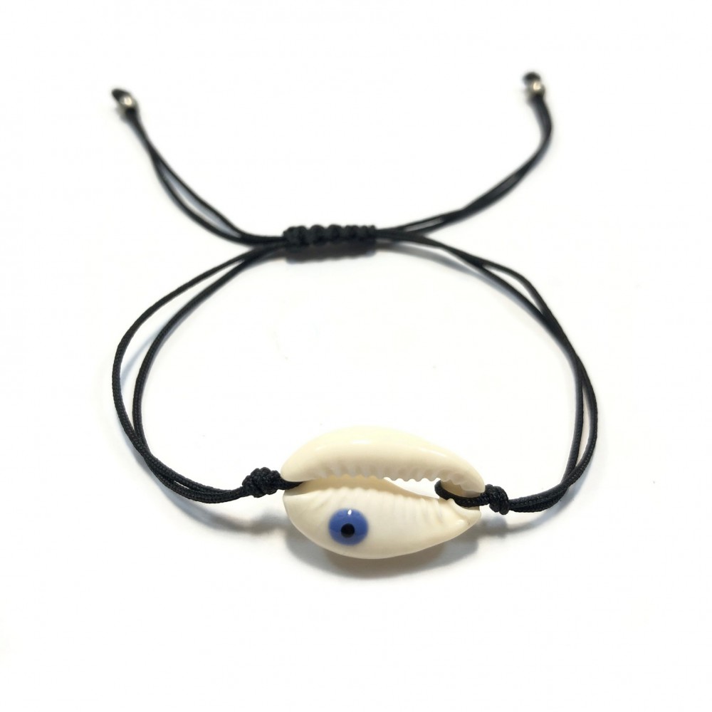 Handmade Bracelet with natural shell and blue evil eye Other bracelets