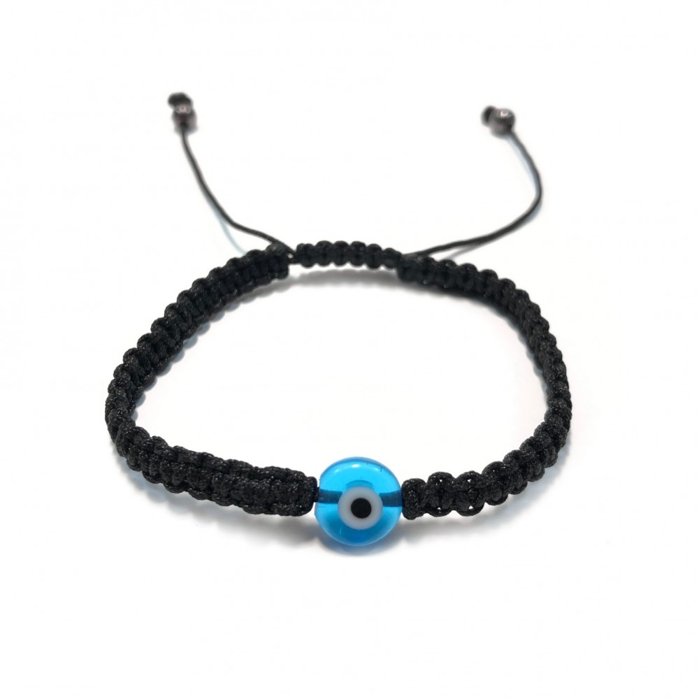 Handmade Bracelet macrame with light blue evil eye Other bracelets
