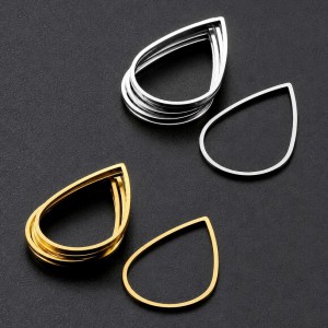 Ατσάλινο στοιχείο περίγραμμα Δάκρυ 26x17mm Ατσάλινα Στοιχεία Περίγραμμα