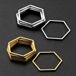 Ατσάλινο στοιχείο περίγραμμα Εξάγωνο 23x20mm Ατσάλινα Στοιχεία Περίγραμμα