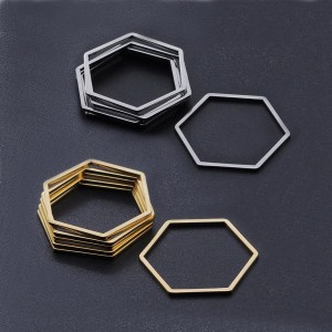 Ατσάλινο στοιχείο περίγραμμα Εξάγωνο 23x20mm Ατσάλινα Στοιχεία Περίγραμμα