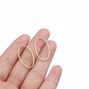 Ατσάλινο στοιχείο περίγραμμα Οβάλ 26x15mm Ατσάλινα Στοιχεία Περίγραμμα
