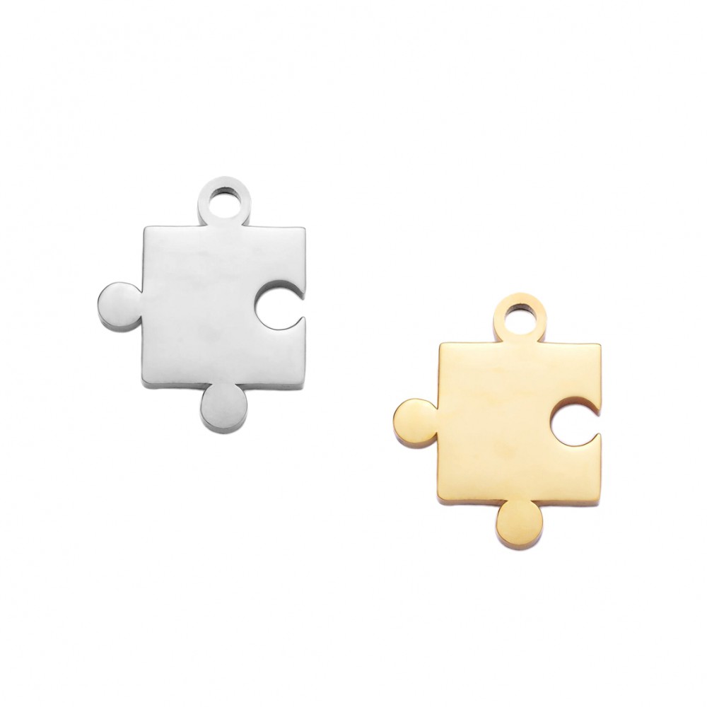 Ατσάλινο στοιχείο Puzzle κρεμαστό 20x15mm Κρεμαστά Ατσάλινα Στοιχεία
