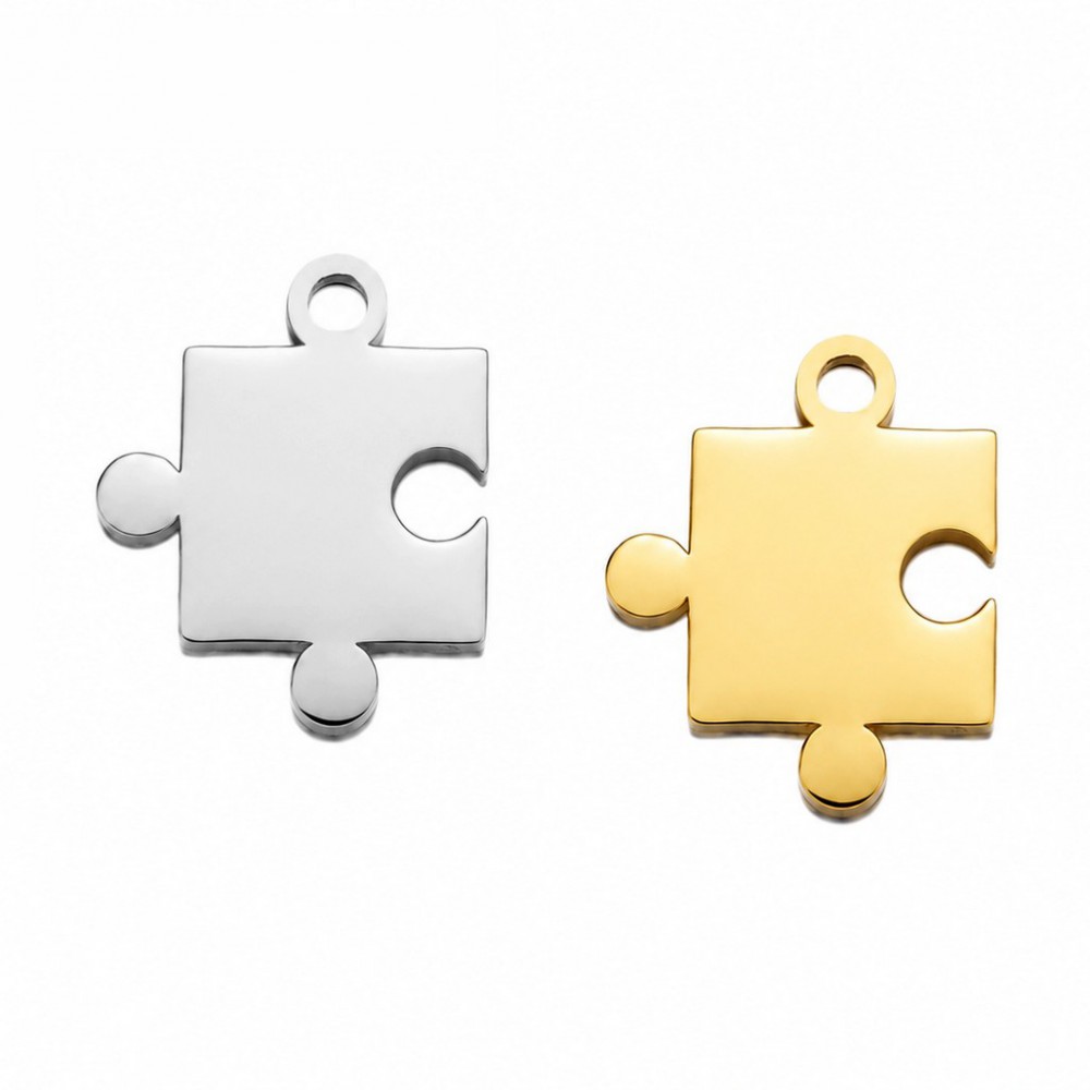 Ατσάλινο στοιχείο Puzzle κρεμαστό 20x15mm Κρεμαστά Ατσάλινα Στοιχεία