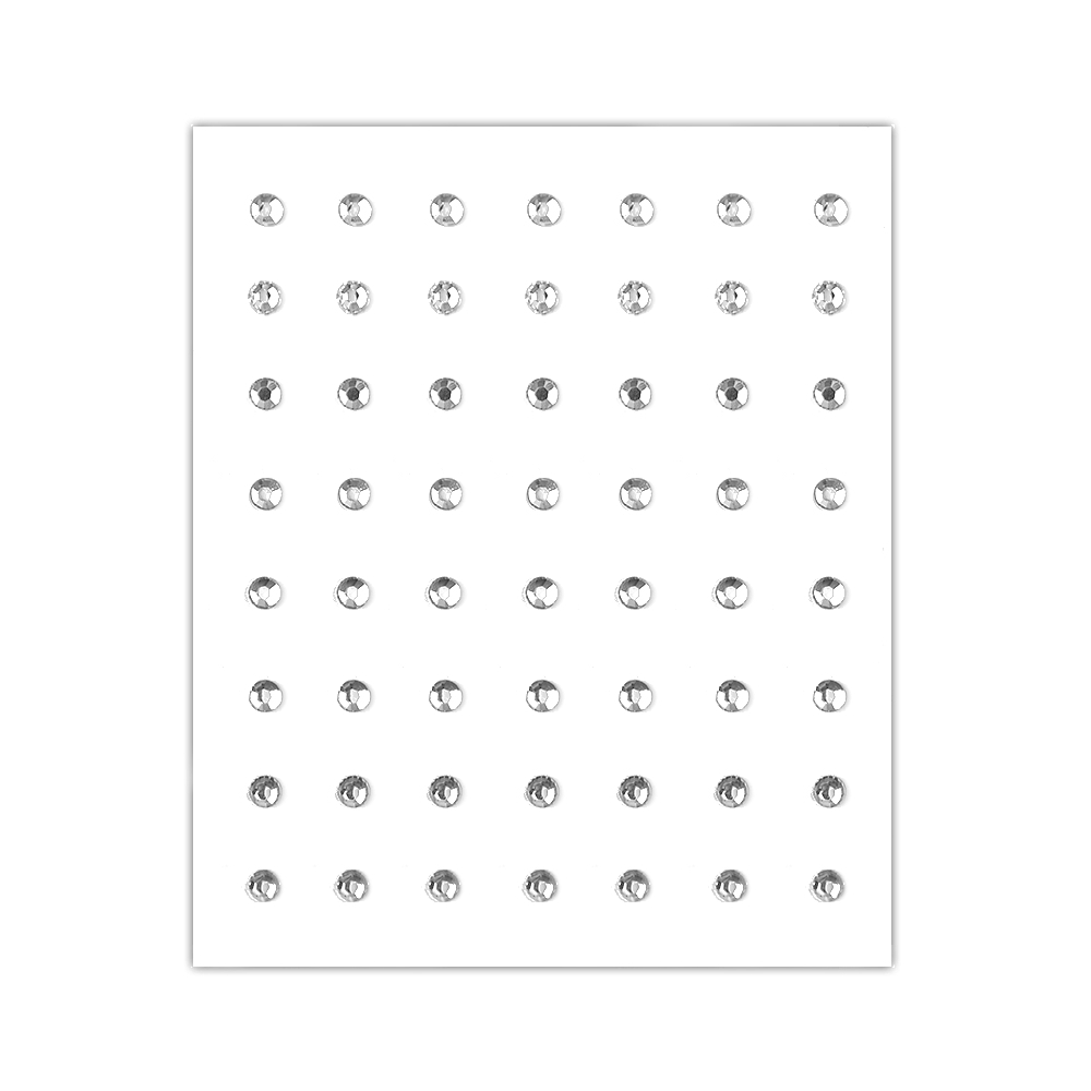 Strass flat back stickers clear 2mm (pack/56pcs) Rhinestones Glass Flat Back
