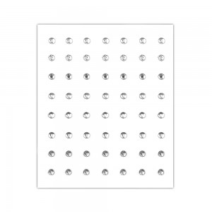 Strass flat back stickers clear 2mm (pack/56pcs) Rhinestones Glass Flat Back