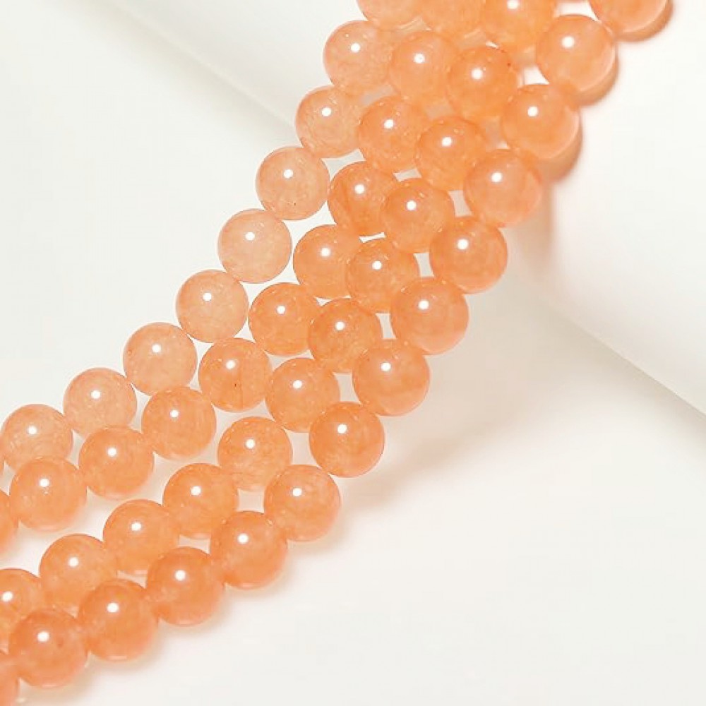 Αχάτης πορτοκαλί (Agate) φυσικοί ημιπολύτιμοι λίθοι χάντρες 4mm (σειρά∽37cm∽94χάντρες) Αχάτης - Agate