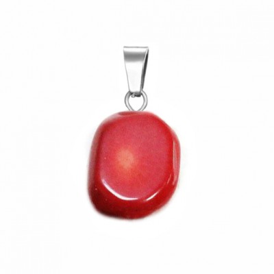Κοράλλι (Coral) φυσικός ημιπολύτιμος λίθος ακανόνιστος κρεμαστός 15∽18mm