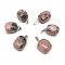 Rhodonite pink - black natural semi precious hanging irregular stone 20∽25mm