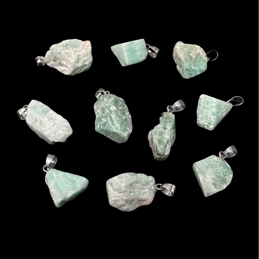 Amazonite natural semi precious hanging irregular rough stone 20∽25mm Irregular Shape Stones