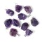 Amethyst Dark natural semi precious hanging irregular rough stone 20∽25mm