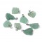 Aventurine green natural semi precious hanging irregular rough stone 20∽25mm
