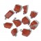 Jasper Red natural semi precious hanging irregular rough stone 20∽25mm