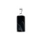 Agate black natural semi precious hanging stone cylinder 20x10mm