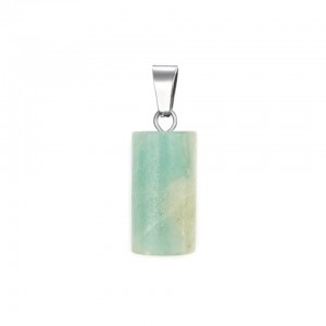 Amazonite natural semi precious hanging stone cylinder 20x10mm Cylinder Shape Stones