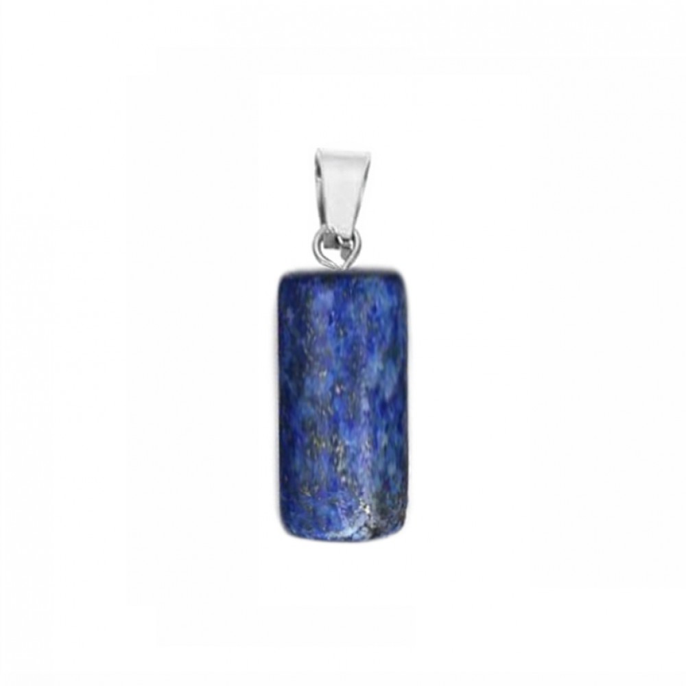 Λάπις Λάζουλι (Lapis Lazuli) φυσικός ημιπολύτιμος λίθος κρεμαστός κύλινδρος 20x10mm Κύλινδρος Κρεμαστοί Λίθοι