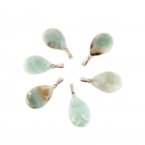Amazonite natural semi precious stone hanging teardrop 20mm/ 25mm/ 30mm Tear Drop Shape Stones