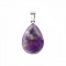 Amethyst natural semi precious stone hanging teardrop 20mm / 25mm / 30mm