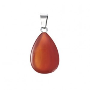 Κορνεόλη (Carnelian) φυσικός ημιπολύτιμος λίθος δάκρυ κρεμαστό 20mm / 25mm / 30mm Δάκρυ Κρεμαστοί Λίθοι
