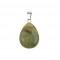 Nephrite natural semi precious stone hanging teardrop 20mm / 25mm