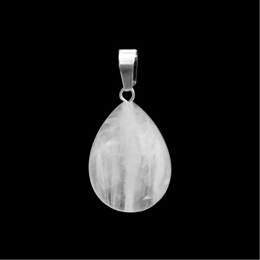 Χαλαζίας λευκός (White Quartz) φυσικός ημιπολύτιμος λίθος δάκρυ κρεμαστό 20mm/ 25mm/ 30mm Δάκρυ Κρεμαστοί Λίθοι