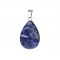 Sodalite dark natural semi precious stone hanging teardrop 20mm/ 25mm/ 30mm