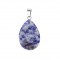 Sodalite light natural semi precious stone hanging teardrop 25mm
