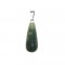 Moss Grass Agate natural semi precious hanging stone long tear drop 25x10mm