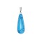 Χαολίτης μπλε (blue Howlite) φυσικός ημιπολύτιμος λίθος κρεμαστό μακρύ δάκρυ 25x10mm