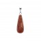 Jasper Red natural semi precious hanging stone long tear drop 25x10mm