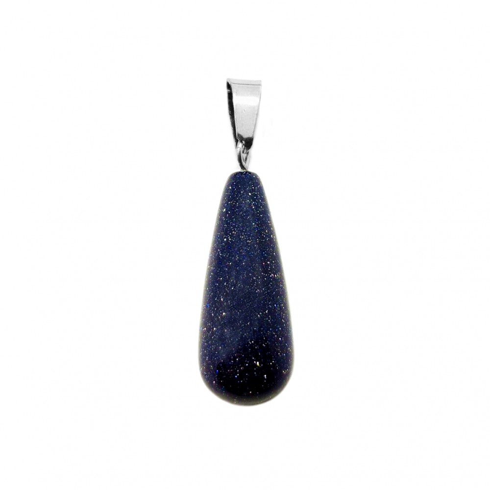 Χρυσόλιθος μπλε (blue Sandstone) φυσικός ημιπολύτιμος λίθος κρεμαστό μακρύ δάκρυ 25x10mm Μακρύ Δάκρυ Κρεμαστοί Λίθοι