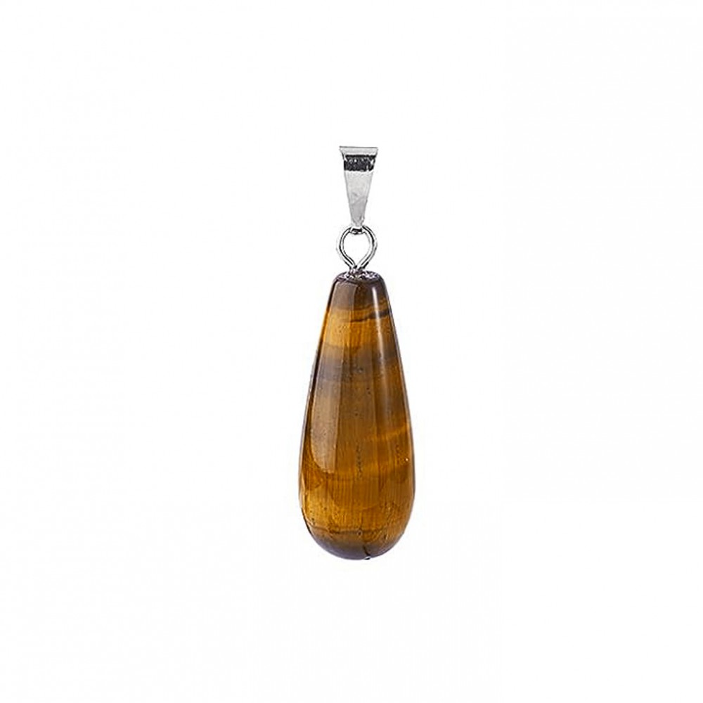 Μάτι της Τίγρης (Tiger Eye) φυσικός ημιπολύτιμος λίθος κρεμαστό μακρύ δάκρυ 25x10mm Μακρύ Δάκρυ Κρεμαστοί Λίθοι