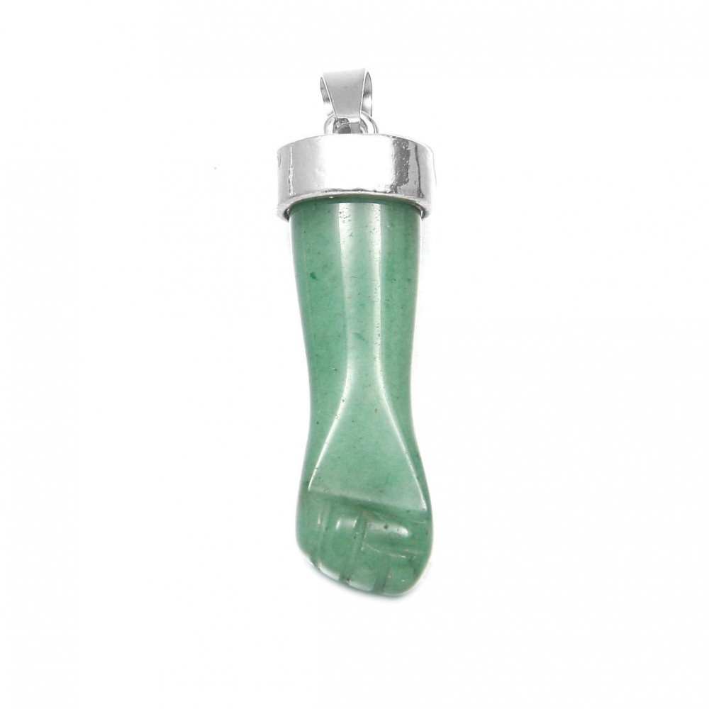 Αβεντουρίνη πράσινη (Aventurine) φυσικός ημιπολύτιμος λίθος κρεμαστή γροθιά 45mm Γροθιά Κρεμαστοί Λίθοι