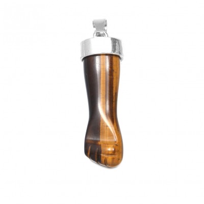 Μάτι της Τίγρης (Tiger Eye) φυσικός ημιπολύτιμος λίθος κρεμαστή γροθιά 45mm