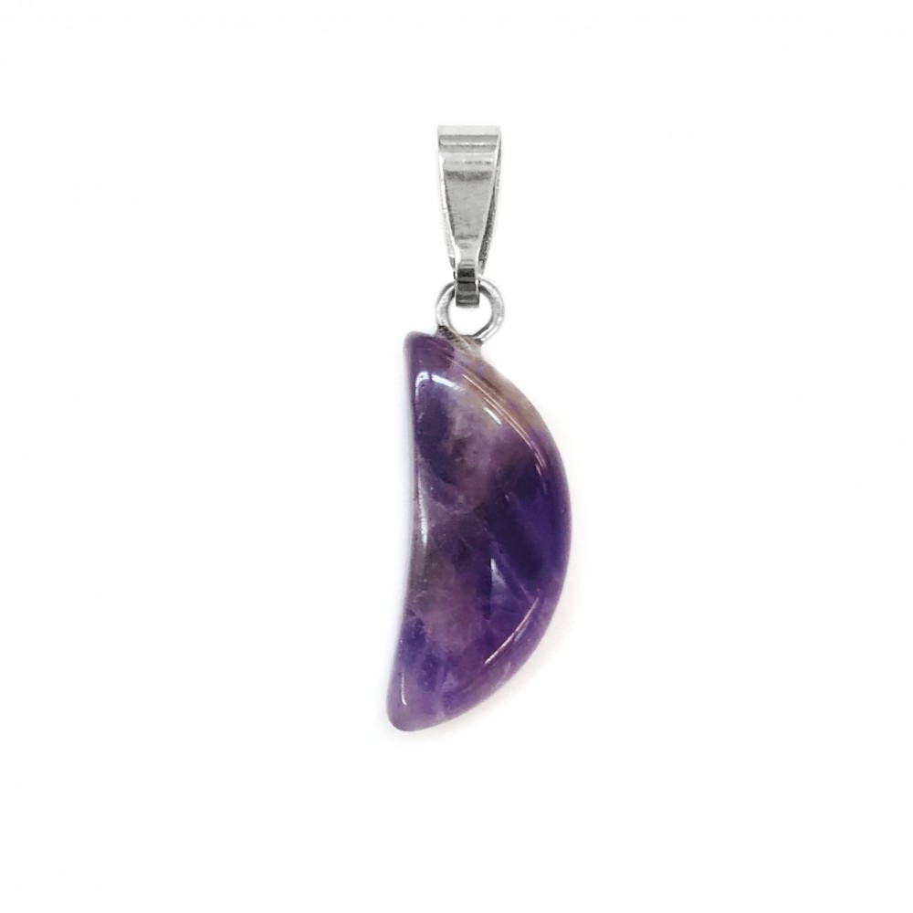 Αμέθυστος (Amethyst) φυσικός ημιπολύτιμος λίθος κρεμαστό